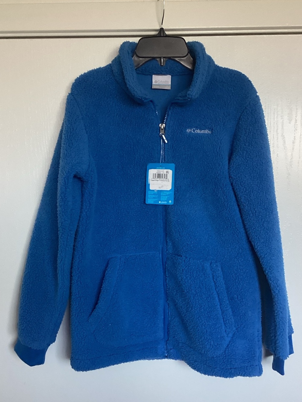 Columbia Blue Sherpa Full-Zip Jacket